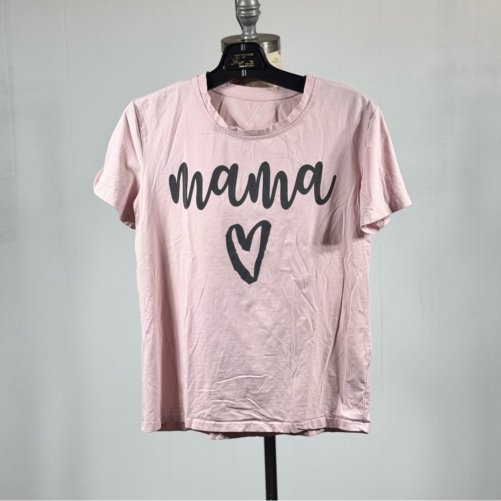 F1. Pink 'Mama' Graphic T-Shirt